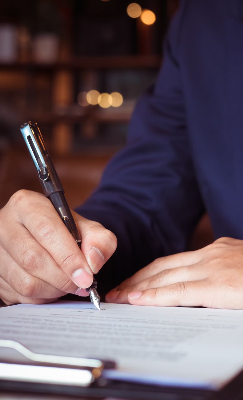 signing of papers